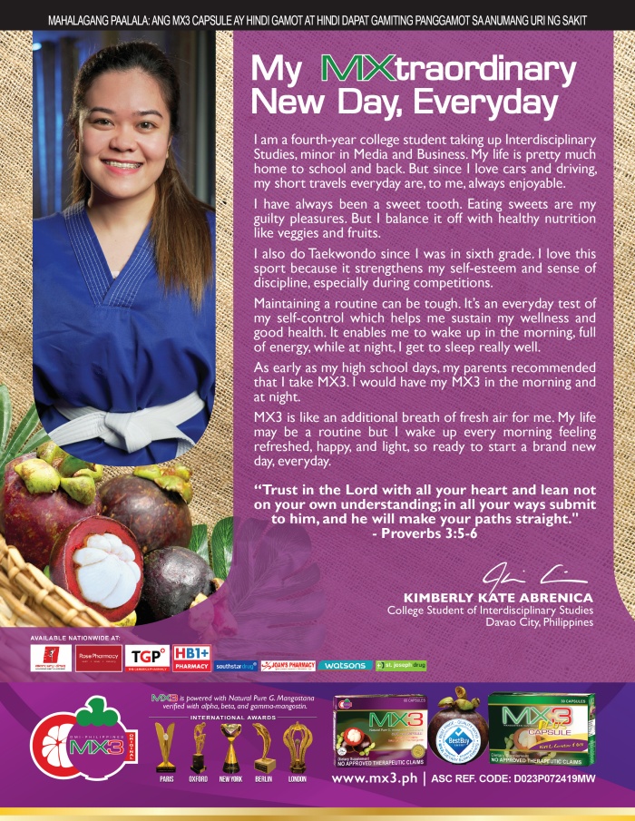 Kimberly Kate Abrenica-My MXtraordinary New Day, Everyday