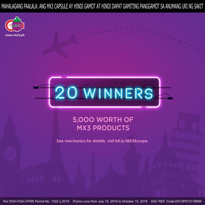 Travel the World with MX3 Prizes