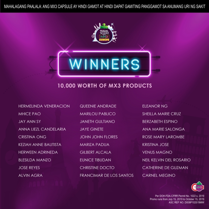 winners of travel promo