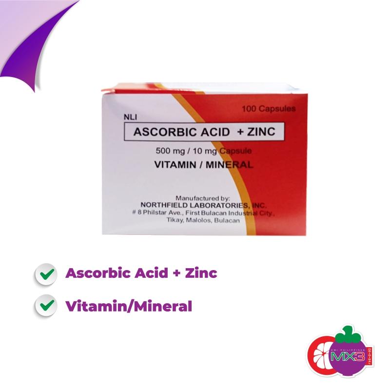 MX3 Capsule with Ascorbic Acid and Zinc