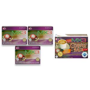 Buy 3 boxes MX3 Capsule, Get 1 box MX3 Coffee at 5% off