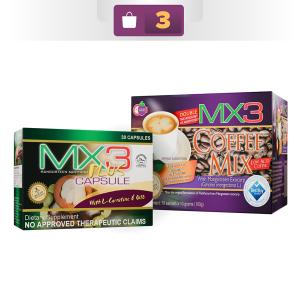 1 MX3 Plus 30's Capsule with 1 FREE Box MX3 Coffee