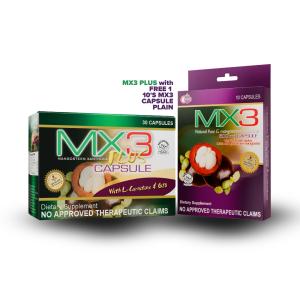 MX3 Plus capsule 30s w/ L-Carnitine and Co-Q10 with free MX3 Capsule 10's