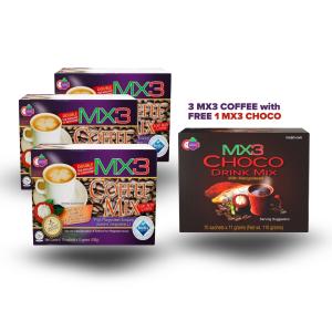 MX3 Low Acid Coffee Set of 3 with Free MX3 Choco